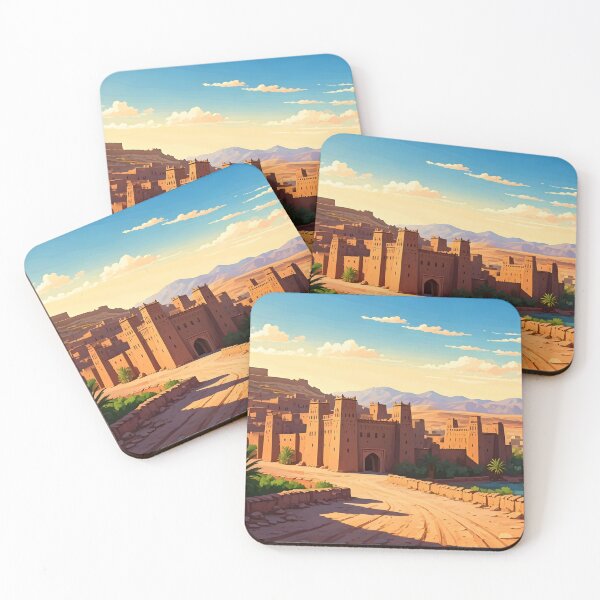 Item preview, Ksar of Tamnougalt: Golden Sunset Over Ancient Mud-Brick Towers designed and sold by LSVart.