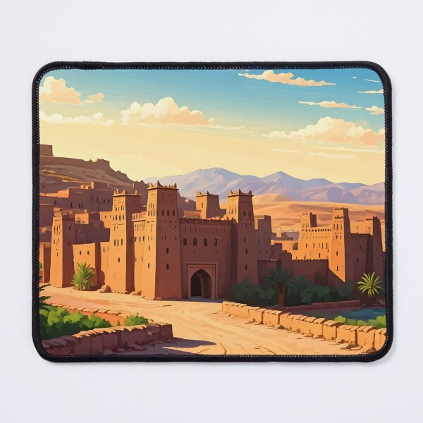 Item preview, Ksar of Tamnougalt: Golden Sunset Over Ancient Mud-Brick Towers designed and sold by LSVart.