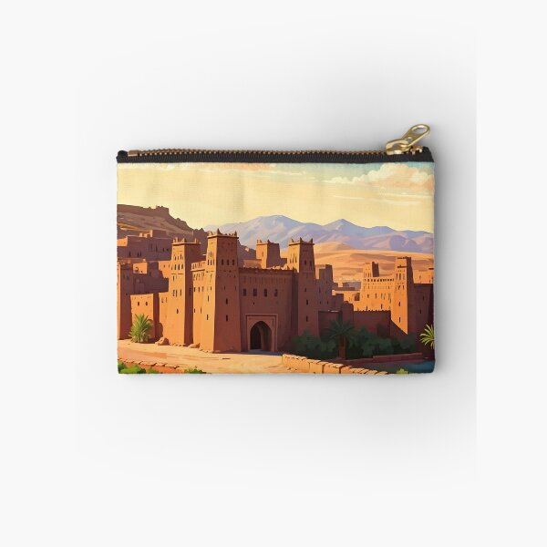 Item preview, Ksar of Tamnougalt: Golden Sunset Over Ancient Mud-Brick Towers designed and sold by LSVart.