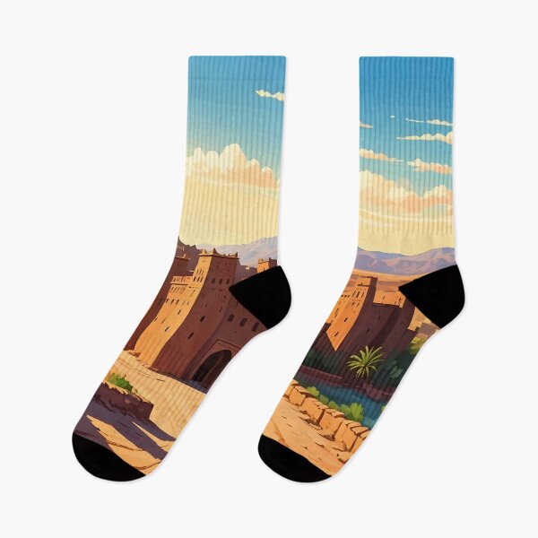 Item preview, Ksar of Tamnougalt: Golden Sunset Over Ancient Mud-Brick Towers designed and sold by LSVart.