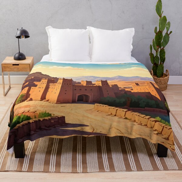 Item preview, Ksar of Tamnougalt: Golden Sunset Over Ancient Mud-Brick Towers designed and sold by LSVart.