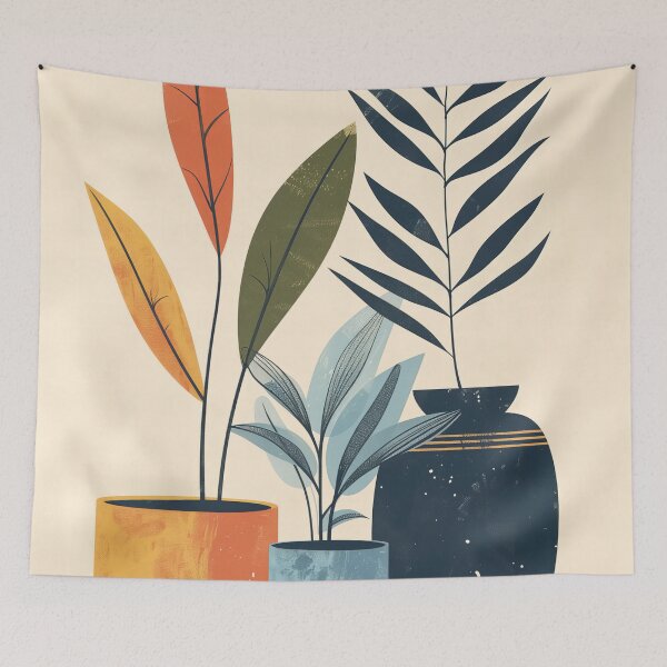 Aperçu de l'œuvre 611 Zen Botanics de plantes d'intérieur Clean Line créée et vendue par nikoart001.