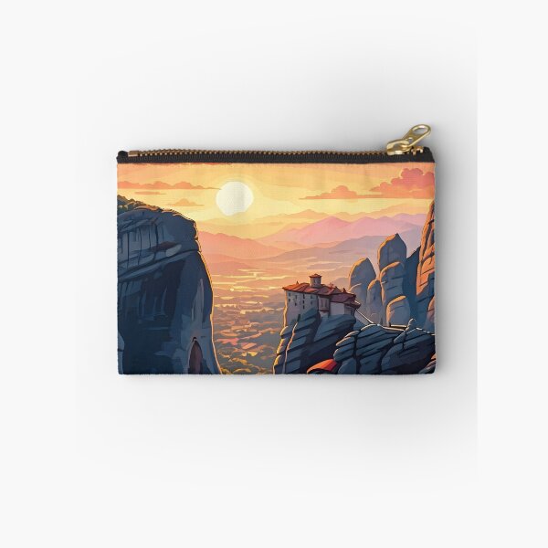 Item preview, Meteora, Greece: Sunset Majesty Over Ancient Monasteries designed and sold by LSVart.