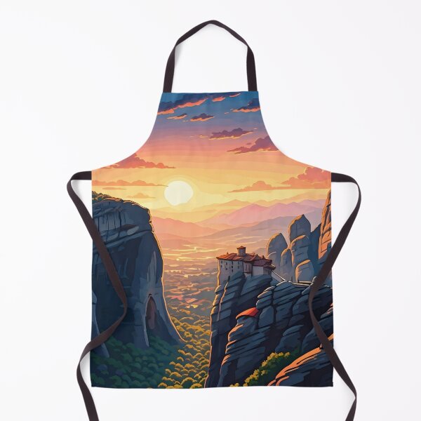 Item preview, Meteora, Greece: Sunset Majesty Over Ancient Monasteries designed and sold by LSVart.