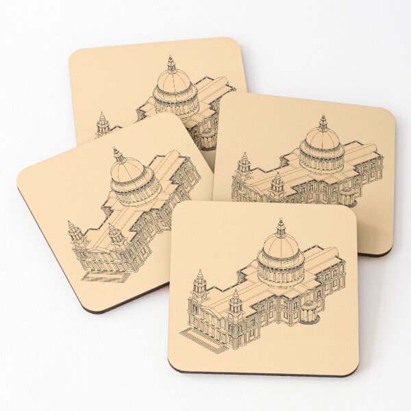 Item preview, St Paul's Cathederal - Isometric Art Print designed and sold by MancBusyBee.