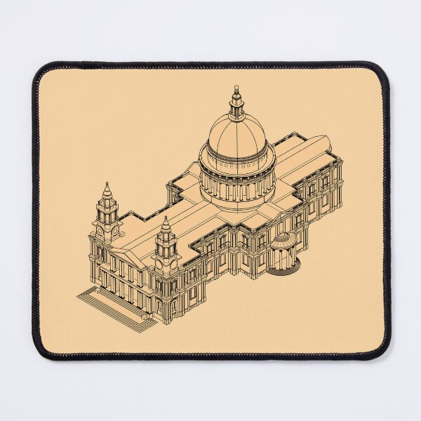 Item preview, St Paul's Cathederal - Isometric Art Print designed and sold by MancBusyBee.