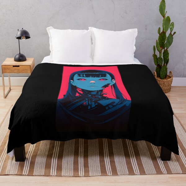 Aperçu de l'œuvre Cyberpunk waifu girl cyborg créée et vendue par KOB-DESIGN ⭐⭐⭐⭐⭐.