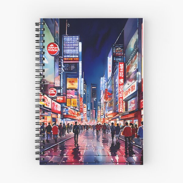 Item preview, Dotonbori Sunset: Watercolor Neon and Glico Sign Osaka Japan designed and sold by LSVart.