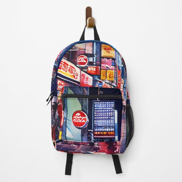 Item preview, Dotonbori Sunset: Watercolor Neon and Glico Sign Osaka Japan designed and sold by LSVart.