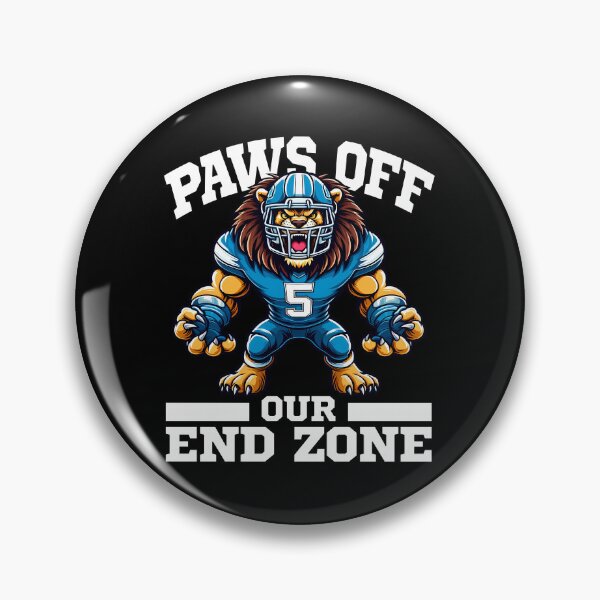 Item preview, PAWS OF OUR END ZONE - LIONS FOOTBALL GIFT designed and sold by KEF Custom.