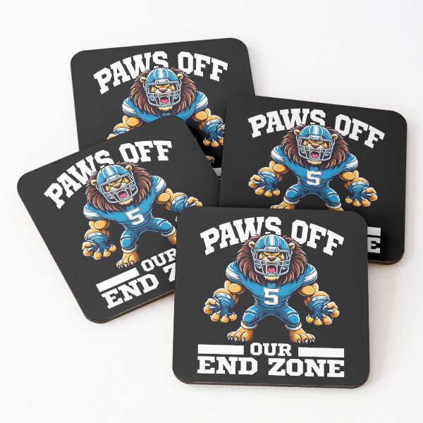 Item preview, PAWS OF OUR END ZONE - LIONS FOOTBALL GIFT designed and sold by KEF Custom.