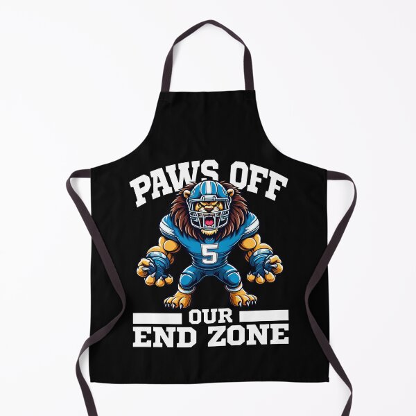 Item preview, PAWS OF OUR END ZONE - LIONS FOOTBALL GIFT designed and sold by KEF Custom.