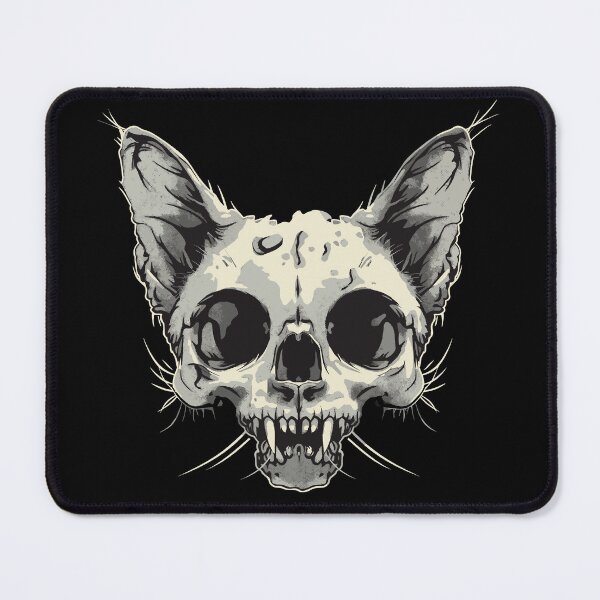Item preview, zombie cat skull designed and sold by drizzd.