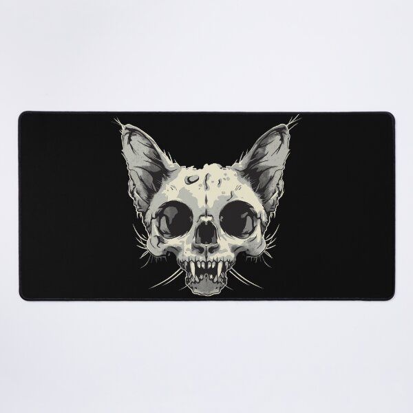 Item preview, zombie cat skull designed and sold by drizzd.