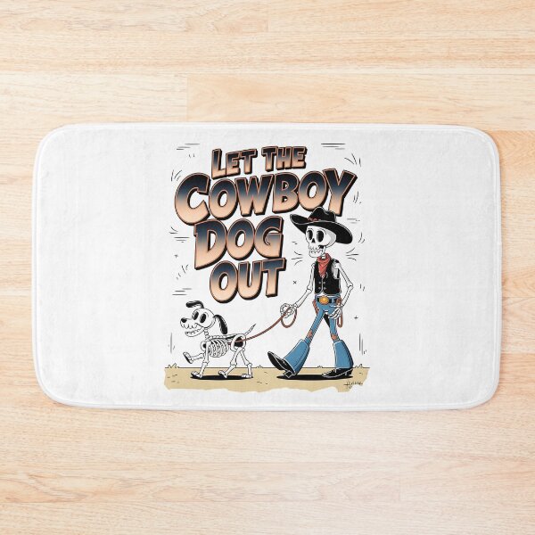 Item preview, Let the cowboy dog out - Cowboy dog - Get the cowboy dog out - Think cowboy dog - Free cowboy dog - Run for the cowboy dog - Funky cowboy dog designed and sold by JansenGS.