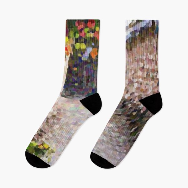 Item preview, Impressionistic alley in a Korean Hanok village designed and sold by mycreastyle.