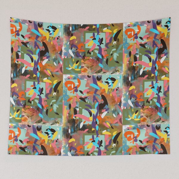 Item preview, Colorful Abstract Shapes and Petals designed and sold by Jessielee72.