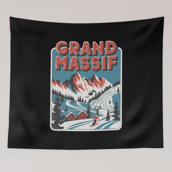 Item preview, Grand Massif - Vintage French Alps Travel designed and sold by skiprender.