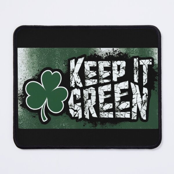Item preview, Keep It Green – Grunge-Style Shamrock St. Patrick’s Day Design designed and sold by Art Garden.