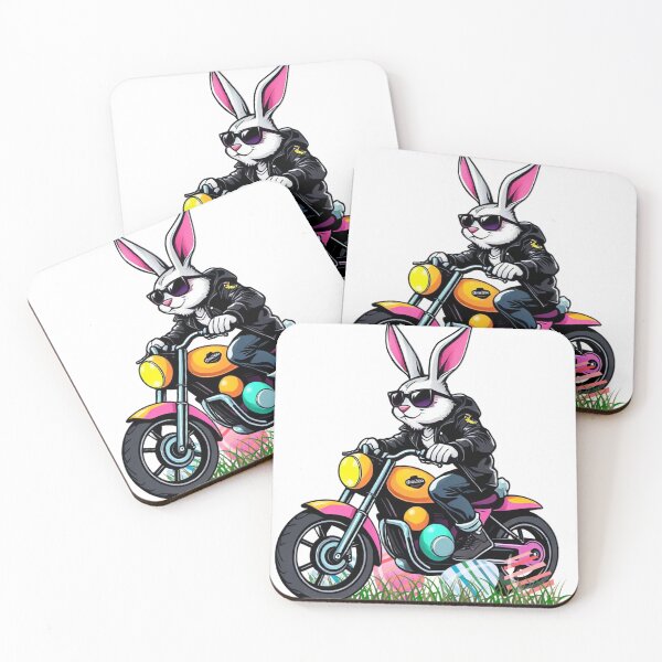 Item preview, Cool Easter Bunny Biker – Funny Motorcycle Easter Design designed and sold by ARTReMi.