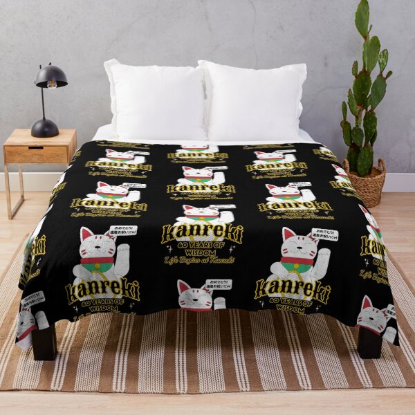 Item preview, Kanreki Japanese 60th birthday 還暦 Manekineko Maneki Cat designed and sold by TheTrendsDesk.