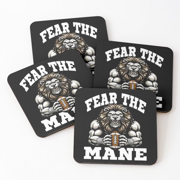 Item preview, FEAR THE MANE - LIONS FOOTBALL GIFT designed and sold by KEF Custom.
