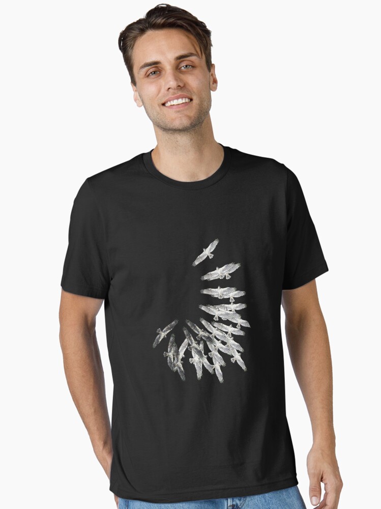 Thumbnail 1 of 7, Essential T-Shirt, On the wings of an eagle - Drawing by Avril Thomas - Adelaide / South Australia Artist designed and sold by AvrilThomasart.