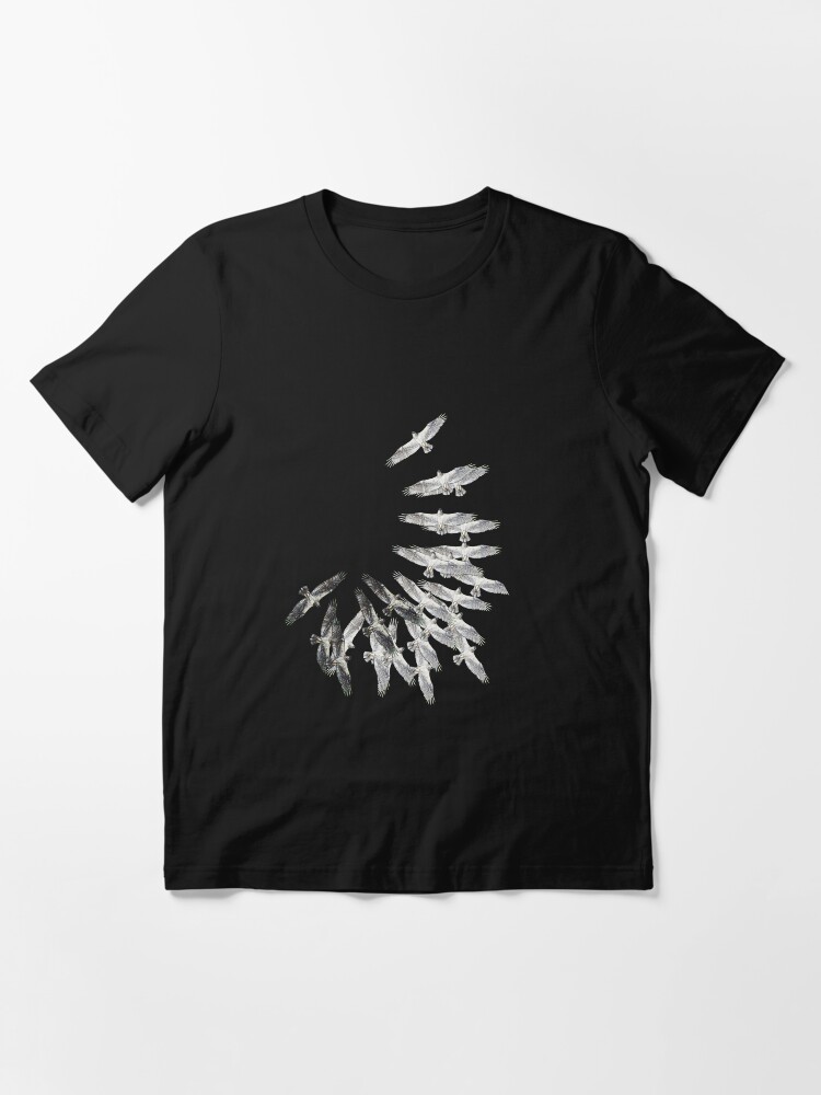 Thumbnail 3 of 7, Essential T-Shirt, On the wings of an eagle - Drawing by Avril Thomas - Adelaide / South Australia Artist designed and sold by AvrilThomasart.
