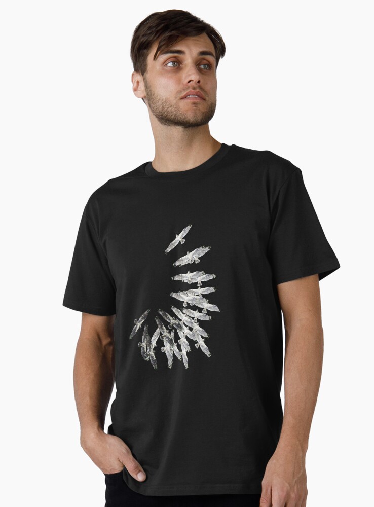 Thumbnail 1 of 4, Premium T-Shirt, On the wings of an eagle - Drawing by Avril Thomas - Adelaide / South Australia Artist designed and sold by AvrilThomasart.