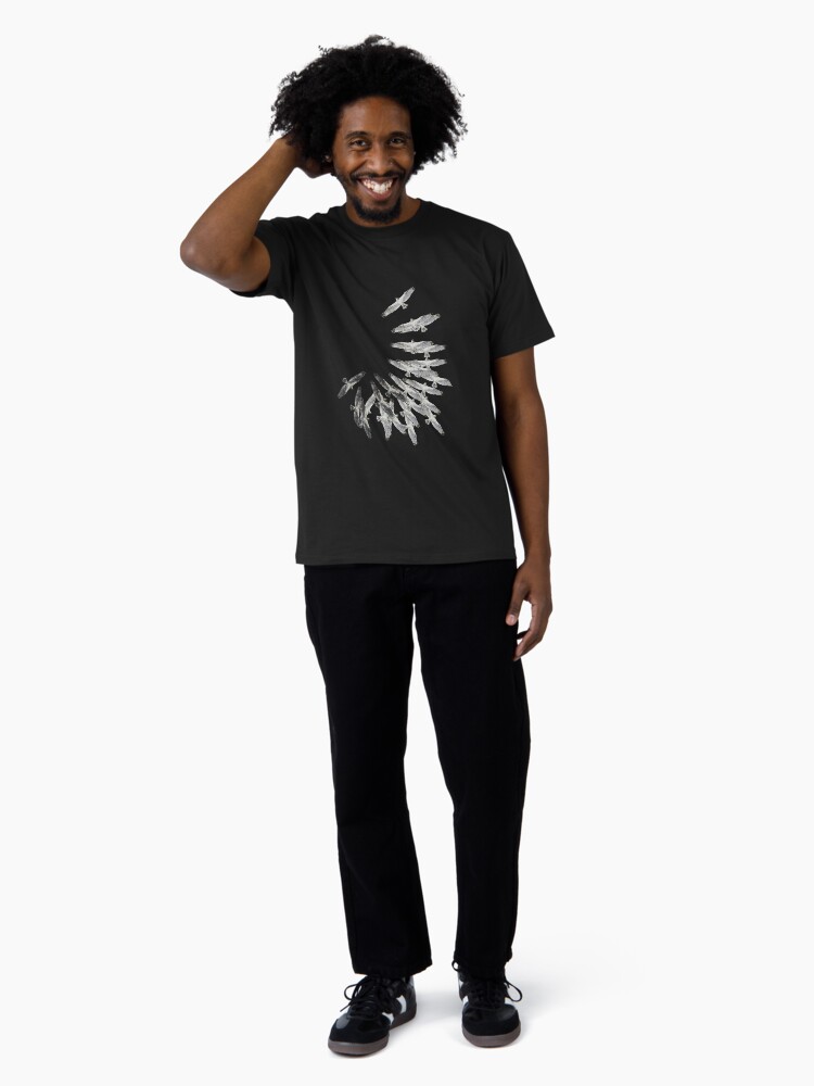 Thumbnail 3 of 4, Premium T-Shirt, On the wings of an eagle - Drawing by Avril Thomas - Adelaide / South Australia Artist designed and sold by AvrilThomasart.
