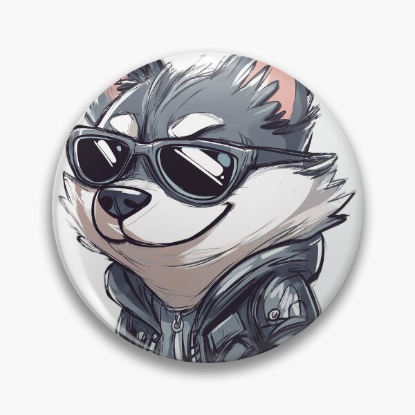 Item preview, Cool Husky – Stylish Badass Dog in Leather Jacket designed and sold by DKRPalette.