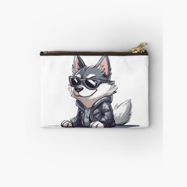 Item preview, Cool Husky – Stylish Badass Dog in Leather Jacket designed and sold by DKRPalette.