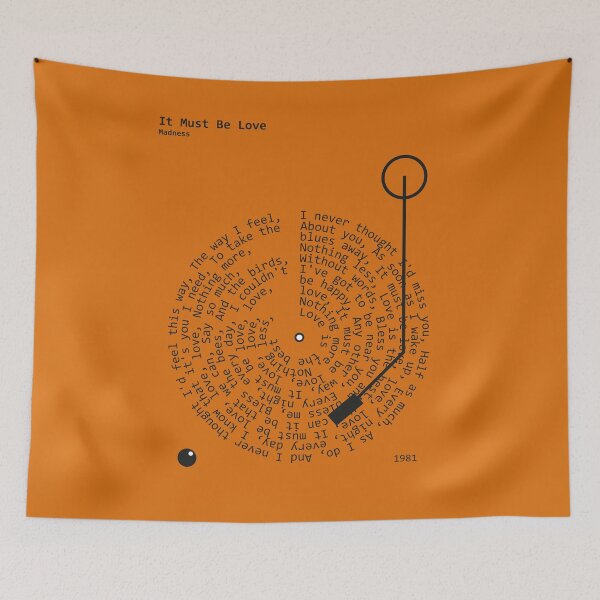 Item preview, It Must Be Love, Madness - Lyrics Poster designed and sold by MancBusyBee.