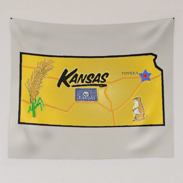 Item preview, Kansas Tourist Map designed and sold by Havocgirl.