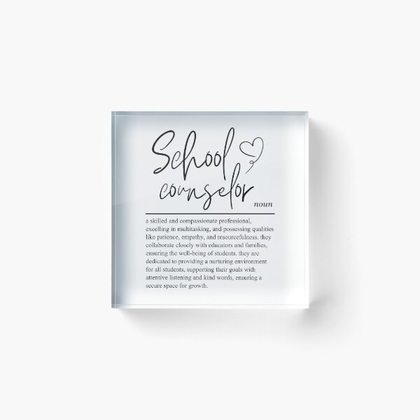 Item preview, School Counselor definition designed and sold by Alberto Dominguez.