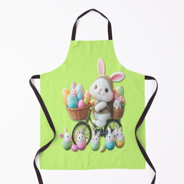 Item preview, Easter Bunny on a Bicycle: Happy Ride with Little Bunnies and Colorful Eggs designed and sold by FotoworldEdel.