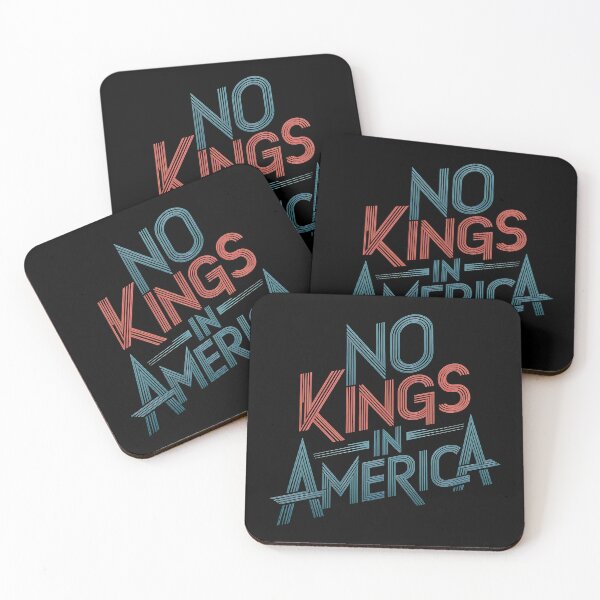 Item preview, No Kings In America - This bold gift is perfect for free thinkers, patriots, and defenders of democracy who want to express their values and opposition to monarchy. designed and sold by ZyziowskyArt.
