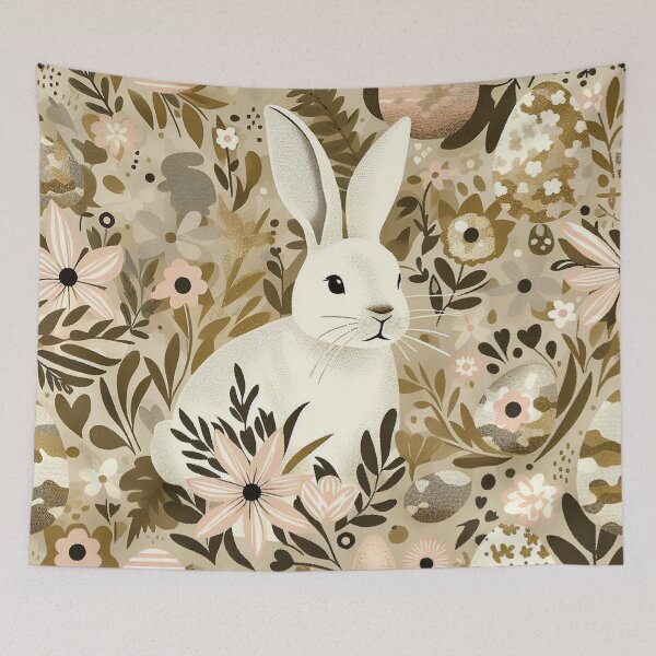 Item preview, White Rabbit Amidst Blossoms designed and sold by zzz888.
