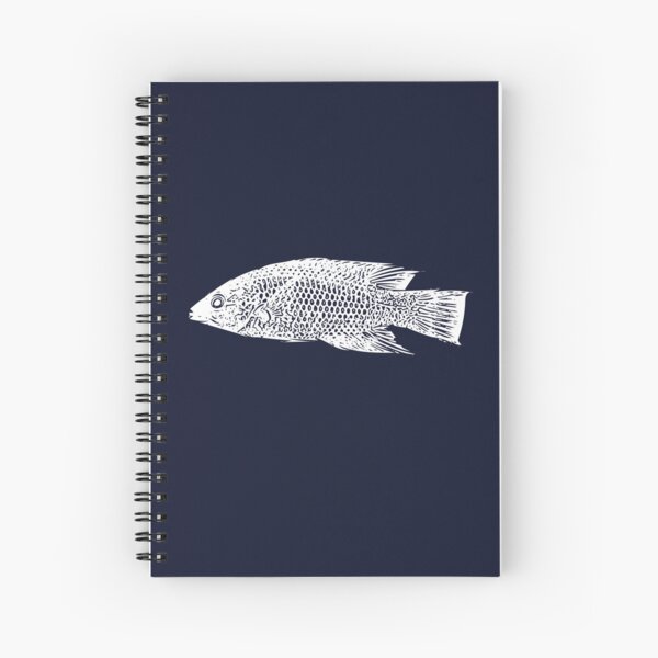 Vista previa del artículo con la obra «Pez cerdo español diseño blanco», diseñado y vendido por designsasstultd.