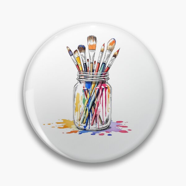 Item preview,  Modern Trendy colourful paint brushes in a jar designed and sold by SOUFIANE1991.