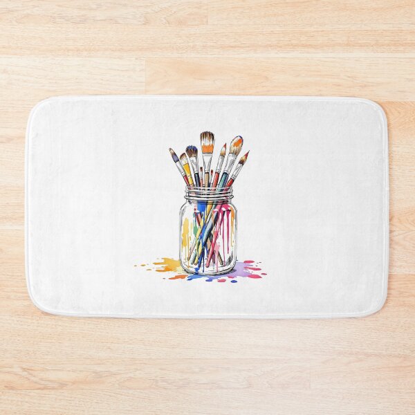 Item preview,  Modern Trendy colourful paint brushes in a jar designed and sold by SOUFIANE1991.