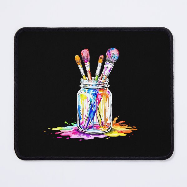 Item preview,  Modern Trendy colourful paint brushes in a jar designed and sold by SOUFIANE1991.