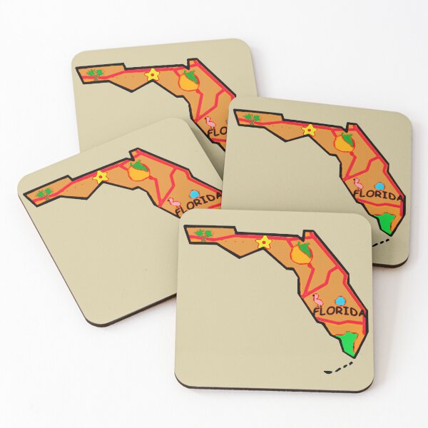 Item preview, Florida Tourist Map designed and sold by Havocgirl.
