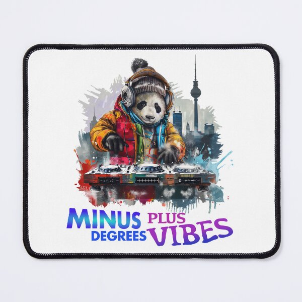 Item preview, Minus Degrees, Plus Vibes – Cool Berlin DJ Bear Street Art Gift designed and sold by Superlight88.