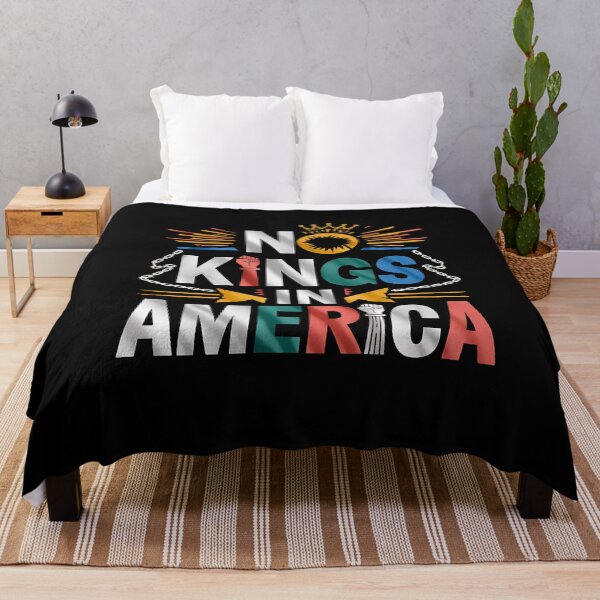 Item preview, No Kings In America - This bold gift is perfect for free thinkers, patriots, and defenders of democracy who want to express their values and opposition to monarchy. designed and sold by ZyziowskyArt.
