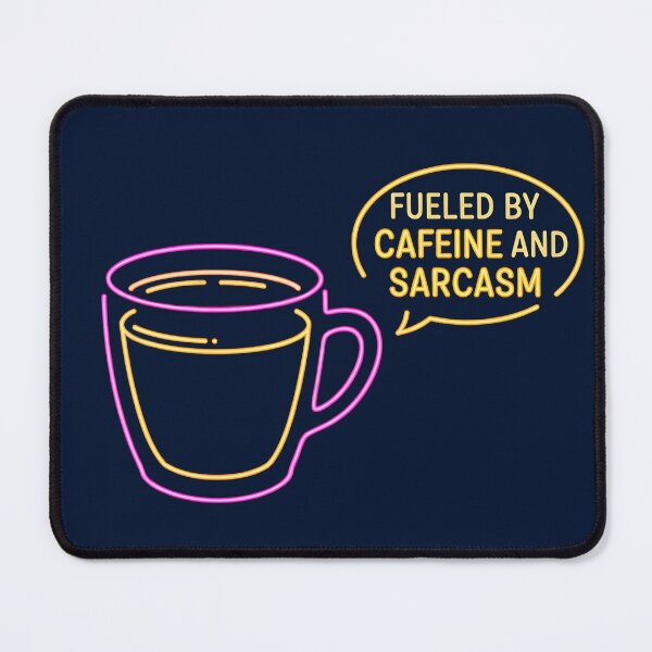 Item preview, Neon Coffee Cup with Sarcastic Speech Bubble designed and sold by Hooodify.