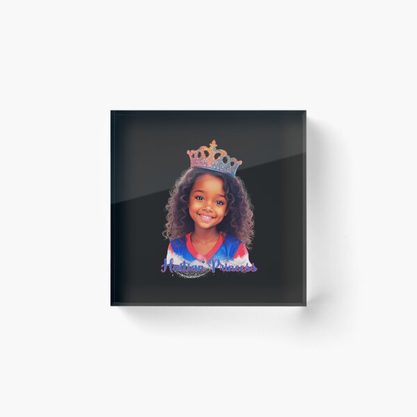 Item preview, Haitian Princess: Beautiful Crowned Girl In Haitian Colors designed and sold by elynne9.