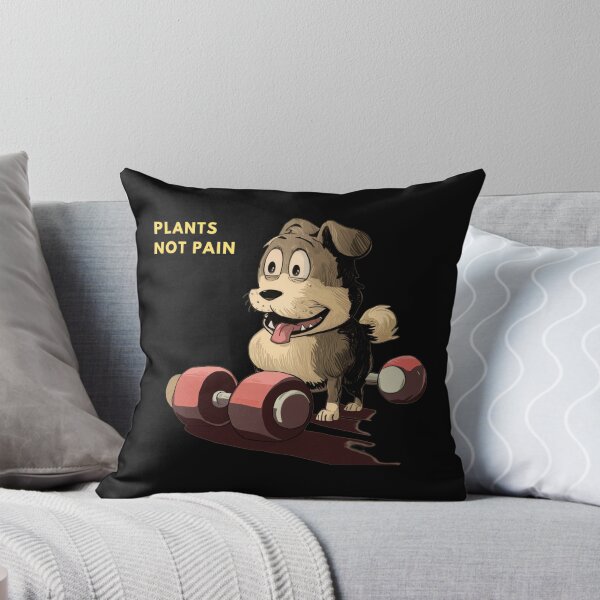 Item preview, Plants Not Pain – Cute Dog Gym Art designed and sold by TrendsLook.