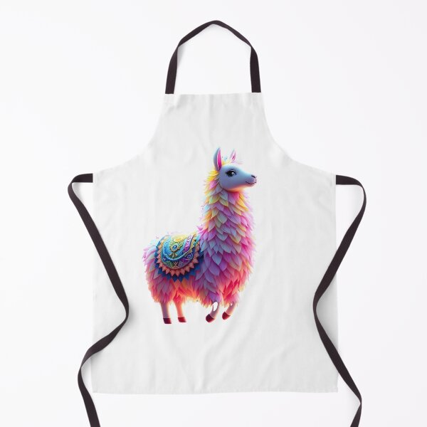 Item preview, Happy llama fairy tale cartoon figurine, Peru, the Andes, pink, alpaca designed and sold by Coolparrotgirl.