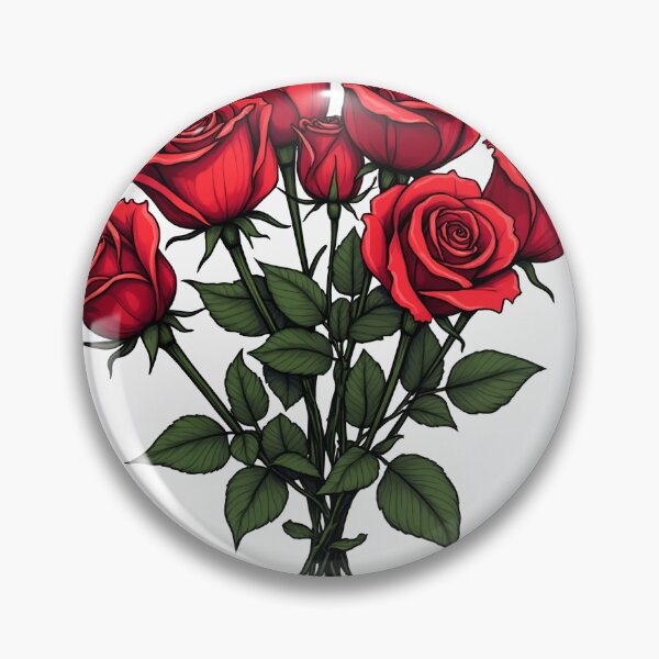 Item preview, passionate love, red roses designed and sold by SenseBox.